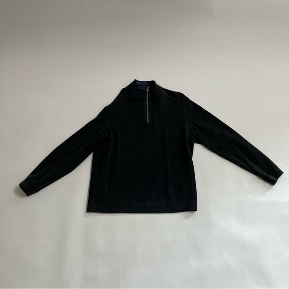 TOMMY BAHAMA reversible quarter zip - Picture 1 of 9